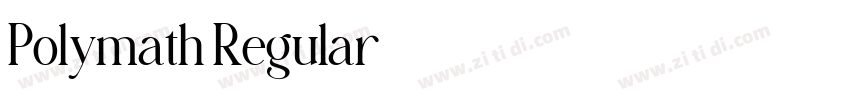 Polymath Regular字体转换